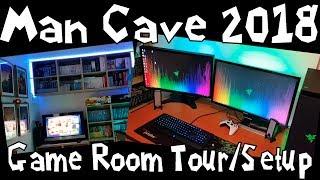 new house = new gaming room! 2018 Man Cave Setup and Tour