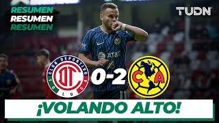 Resumen y goles | Toluca 0-2 América | Copa SKY 2022 | TUDN