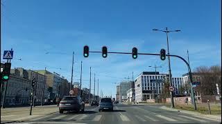 VLOG Lodz from car Poland 2022 Лодзь из авто Польша