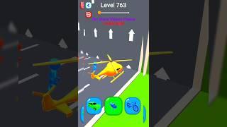 #763 Shape-shifting Funny Race Gameplay new hyper casual games #shorts #gameplay #shapeshifting