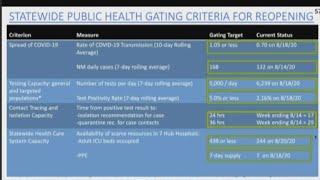 New Mexico meeting all gating criteria for next steps of reopening