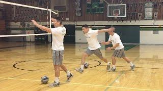 Right Side Spiking FOOTWORK - How to SPIKE a Volleyball Tutorial