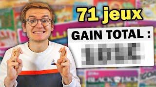 Je joue à tous les tickets à gratter qui existent !