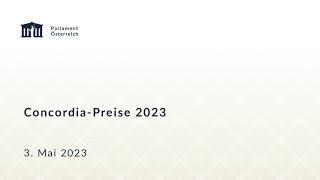 Verleihung der Concordia Preise 2023