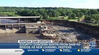 Blue Earth County officials monitoring County Road 9 bridge behind Rapidan Dam