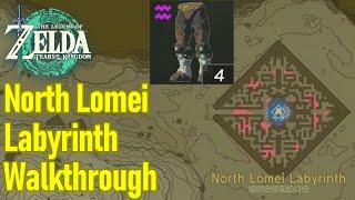 Zelda Tears of the Kingdom North Lomei Labyrinth guide / walkthrough, evil spirit greaves location