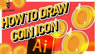 How to Draw coin icon in Adobe Illustrator