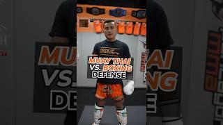 What do you think! Muay Thai or Boxing DEFENSE? #muaythai #mma #martialarts #fightsports