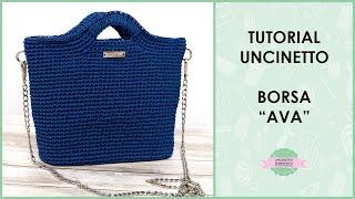 Tutorial mini borsa ad uncinetto "Ava"  | coffa fondo ovale | Uncinetto d'Argento