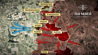 Україна атакує російські нафтопереробні заводи та падіння Авдіївки [На мапі]