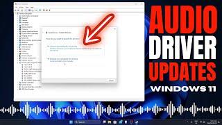 How to Check for Audio Driver Updates in Windows 11