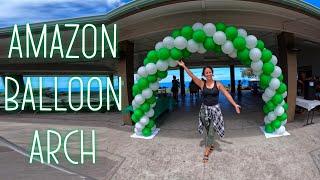 SPIRAL BALLOON ARCH USING AMAZON BALLOONS