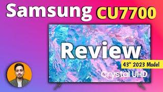 Samsung CU7700 || 43 Inch Crystal 4K Smart TV || Full Review 2023