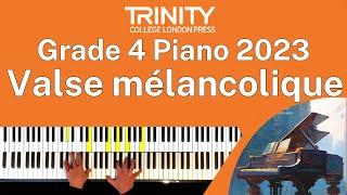 TRINITY Grade 4 Piano 2023 - Valse mélancolique (no. 11 from 12 Albumblätter, op. 16) (Maykapar)