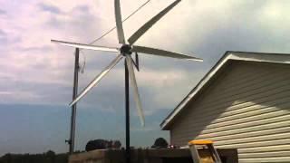 Homemade PVC wind generator blades