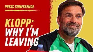 Jurgen Klopp Leaving Liverpool FC -  Press Conference Live
