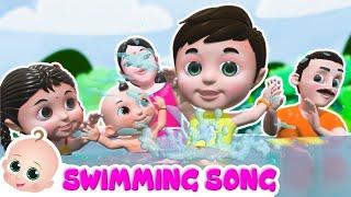 Swimming Song | तैराकी करता बच्चा | Hindi Rhymes Kids