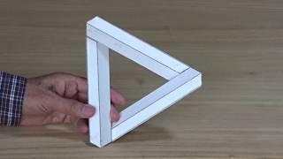 Lecture series for those who stay home "3D Optical Illusion: 4. Penrose Triangle"