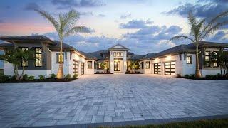 This $5,750,000 Finely crafted home in Lakewood Ranch FL showcases The pinnacle in modern luxury