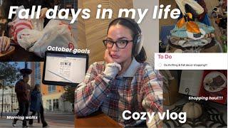 Productive Fall VlogThrifting Haul, October Goals, Apartment Decor, New Fall Fragrances, Cozy Vibes