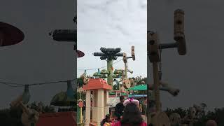 PARACHUTE RIDE at Hongkong Disneyland! #short #disneyland #rides