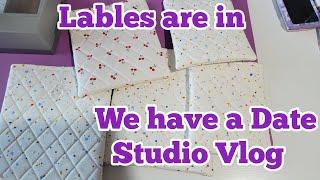 Studio Vlog | Labels are in | Behind the Scenes  of a Small Business.