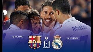 Barcelona vs Real Madrid 1 1 Highlights   Resumen y Goles kruto