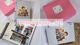 Aesthetic studio vlog|Making photo album| eco-friendly packing #satisfyingvideo|small business