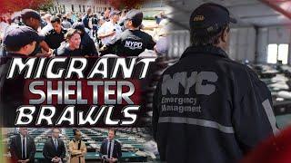 NYC Migrant Shelter Breakout With Massive Brawls & Fatality