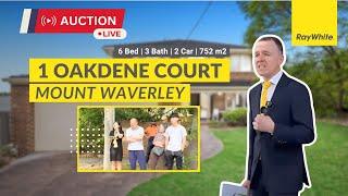 Live Auction @ 1 Oakdene Court, Mount Waverley - Auction Results Melbourne