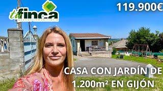 Casa perfecta para vivir con 1.200m² de Jardín en Gijón | 119.900€
