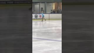 Katelyn's first skating exhibition