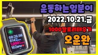 운동하는일분이 1000칼로리 태우기