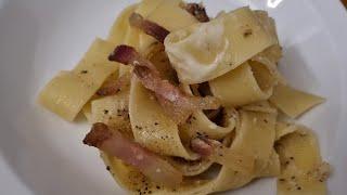 #Pappardelle alla #gricia, #ricetta tradizionale e varianti In Cucina con Lori.