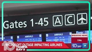 Here's the latest on the worldwide outage causing flight delays and cancellations