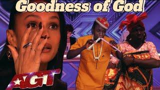 GOLDEN BUZZER: JUDGES IN TEARS OVER GOODNESS OF GOD IN AGT POWERFUL PERFORMANCE #AGT #MUSIC