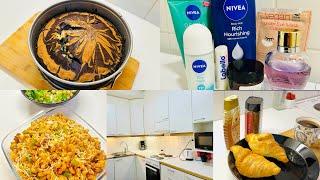 Productive day beef pasta| skin care |chicken rice recipe