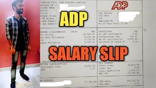 ADP Salary slip 2022 monthly salary in hand salary of ADP