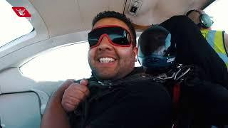 Wilson Parraga disfrutando el paracaidismo con Aeroclub Bogotá