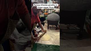 Famous kheema paratha in Viman nagar #streetfood #punefoodie