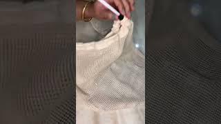 Cotton Net Bags for Vegetables and Fruits Storage Eco Friendly, Non-Toxic,Washable #shorts #ytshorts