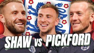 England Stars Luke Shaw And Jordan Pickford Debate Football's Biggest Arguments | Agree To Disagree