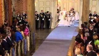 Royal Wedding, Sweden - Crown Princess Victoria walks down the aisle.