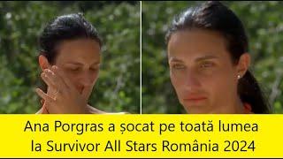 Ana Porgras a șocat pe toată lumea la Survivor All Stars România 2024! Ce a pățit ea de fapt?
