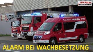 [WACHBESETZUNG] Löschzug BF & Freiwillige Feuerwehr Mannheim FW Nord + Doppel-RTW und NEF ASB