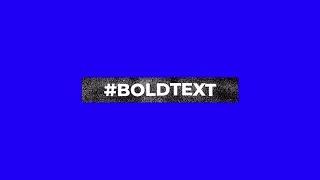 Bold Typography After Effects Templates