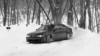 BMW e39 M5 Drift. Winter snow drift