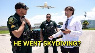 Pred Gets Caught After Skydiving