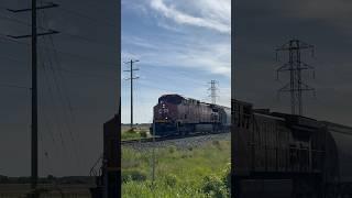 A awesome sounding P5 horn on CP 8145! (5/31/2024) #railway #railfan #canadianrailway