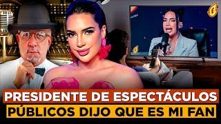 AMELIA ALCANTARA DICE QUE EL PRESIDENTE DE ESPACTÁCULOS PÚBLICOS LE DIJO QUE ES SU FAN